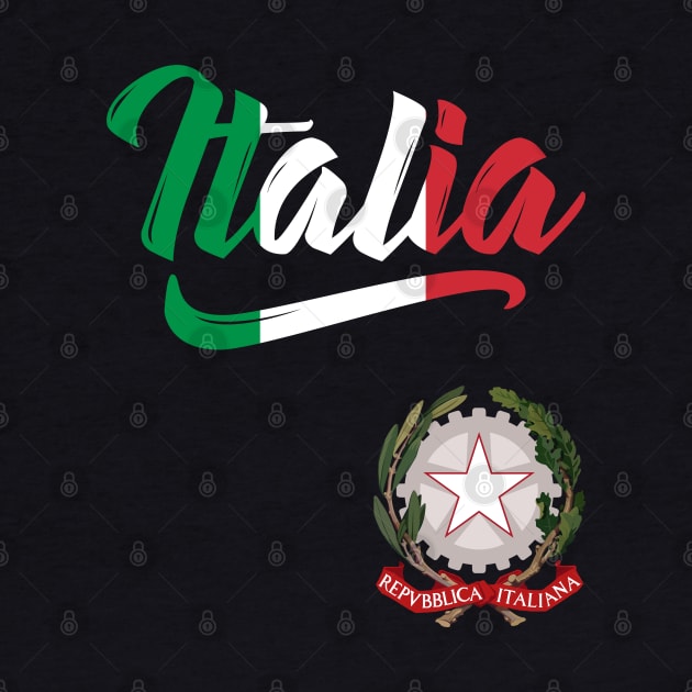 Italia Coat of Arms Italian Italy Italiano by E